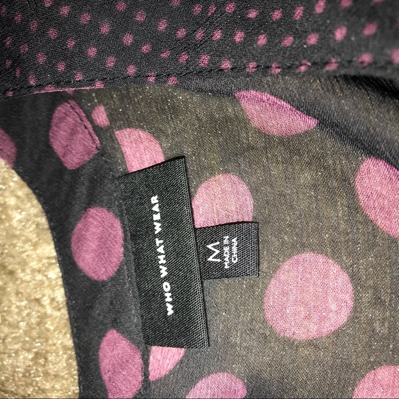 Purple polka dot blouse - Picture 3 of 5